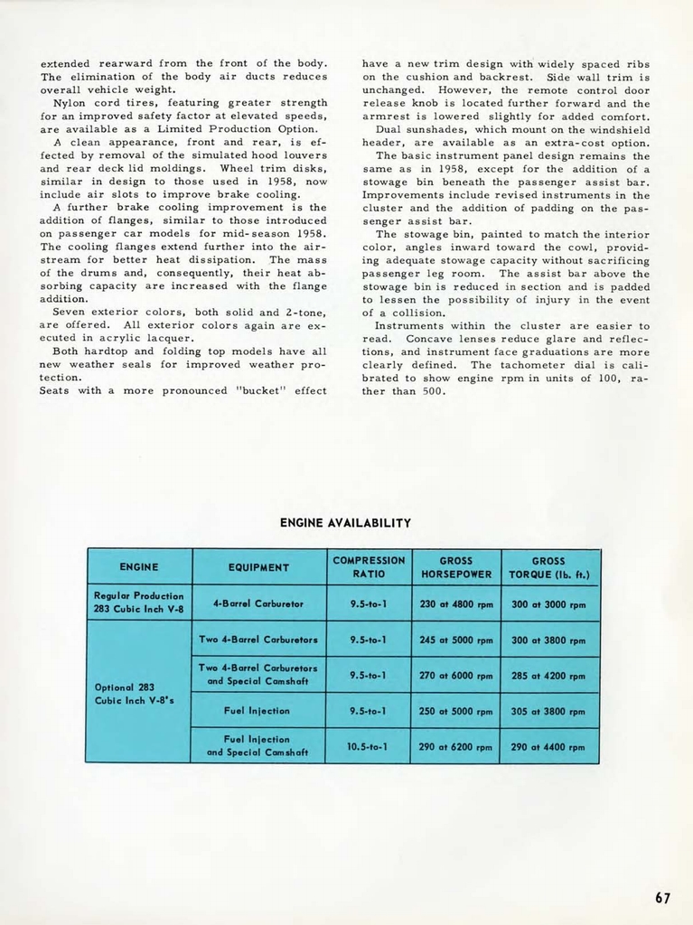 1959 Chevrolet Engineering Features Booklet Page 11